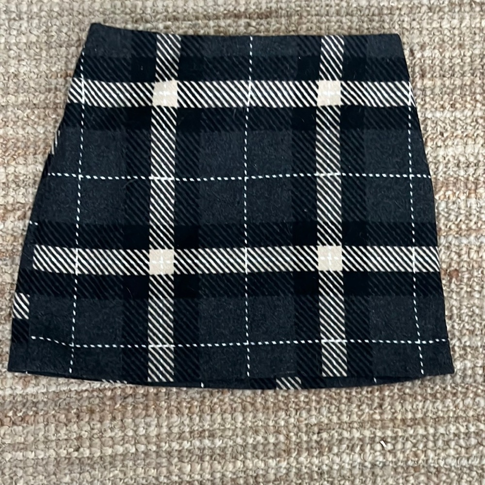 H&M plaid skirt